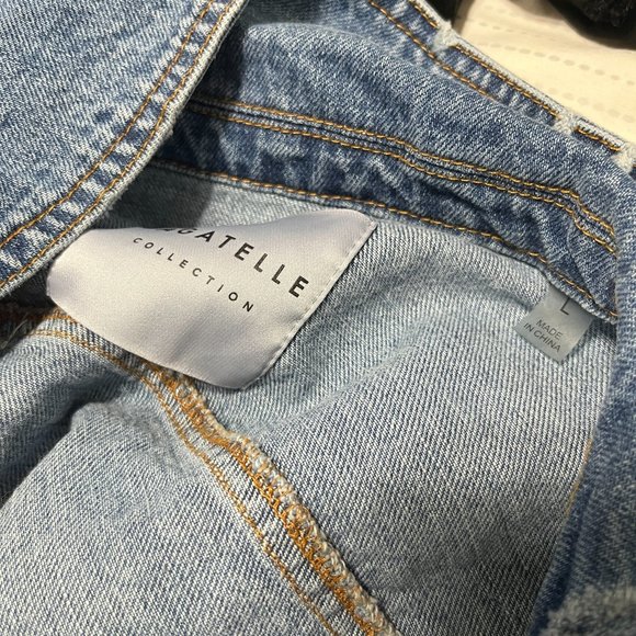 Bagatelle Blue Jean Jacket with Silver Star Accents - Picture 9 of 9